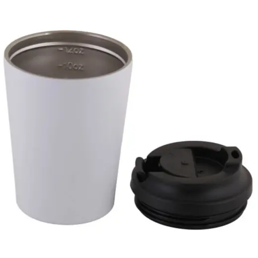 350ml Stealth Double Wall White Open